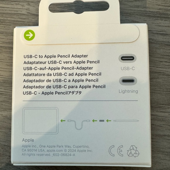 Apple USB-C to Pencil (1st Generation) Adapter. - Picture 2 of 2